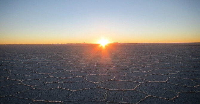 Lac salé - Désert d'Atacama