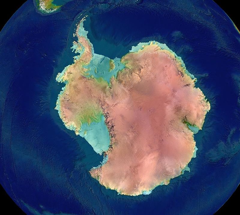 Relief de l'Antarctique