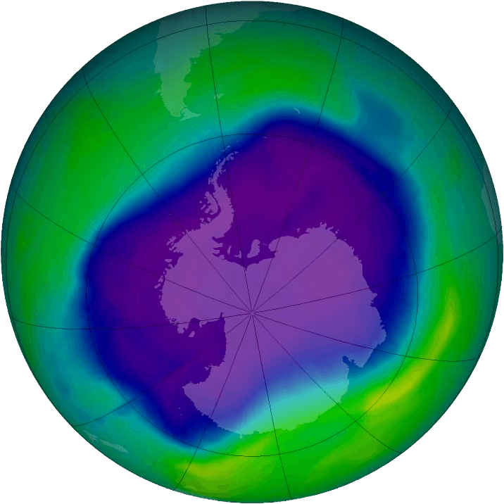 Trou dans la couche d'ozone en 2006 au-dessus de l'antarctique