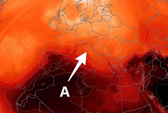 Carte des températures en cours de semaine prochaine © Météo-Contact