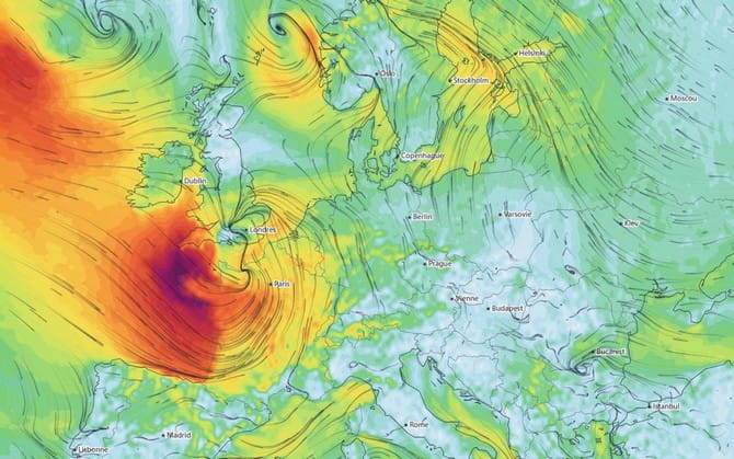 Risque de tempête d'ici vendredi